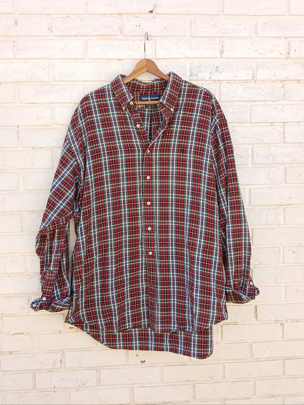 Vintage Ralph Lauren Blake Shirt Tartan Plaid XL